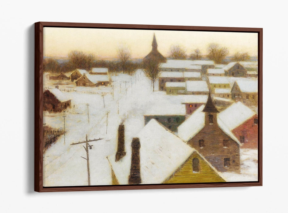 L. BIRGE HARRISON, FROSTY MORNING -FLOAT EFFECT CANVAS WALL ART PRINT