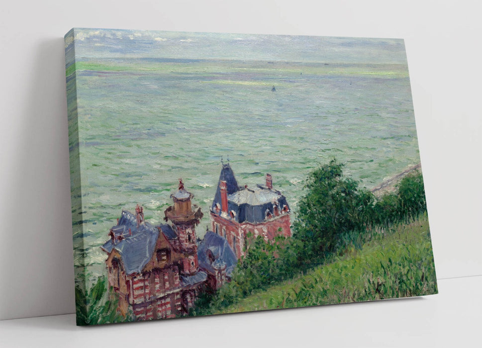 GUSTAVE CAILLEBOTTE, VILLAS AT TROUVILLE -CANVAS WALL ARTWORK PICTURE PRINT