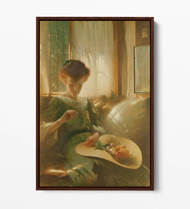 JOHN WHITE ALEXANDER, THE RING -FLOAT EFFECT CANVAS WALL ART PRINT