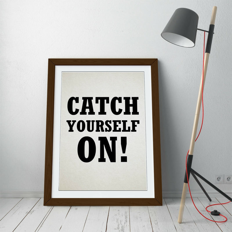 Framed Wall Art – Derry Girls Print With Quality Wood Frame & Irish Slang Art