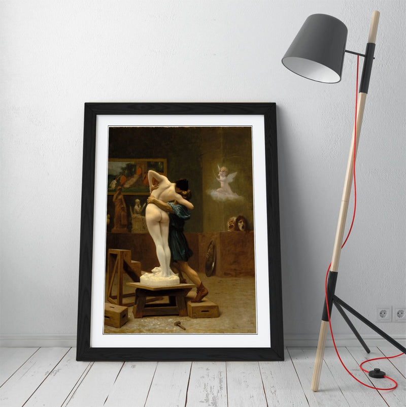 Framed Wall Art - Jean-Leon Gerome Pygmalion And Galatea Classic Art Print Poster