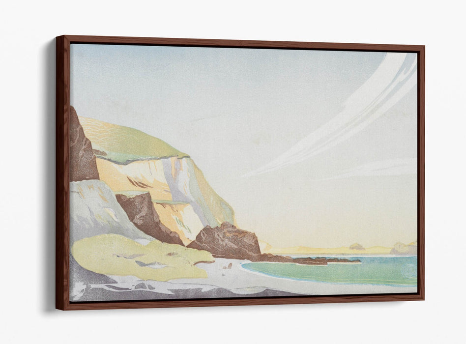 Float Effect Canvas Art - William Cooch Houghton Bay | Premium Varnish Finish