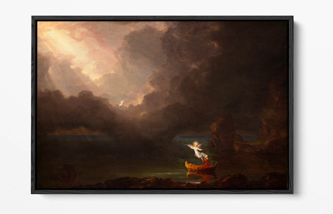 THOMAS COLE, VOYAGE OF LIFE: OLD AGE -FLOAT EFFECT CANVAS WALL ART PRINT