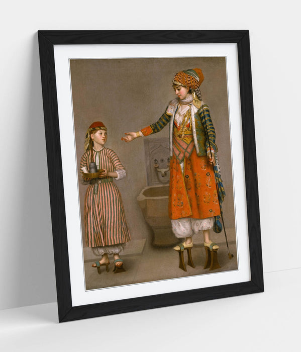 Framed Wall Art - Jean-Etienne Liotard Turkish Dress Poster Print | Handmade Wall Decor