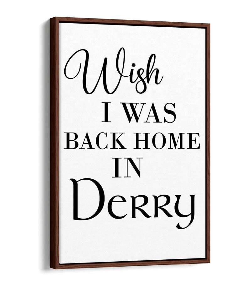 Canvas Art Print - Handmade UK Lyrics Quote Canvas With Float Effect Frame