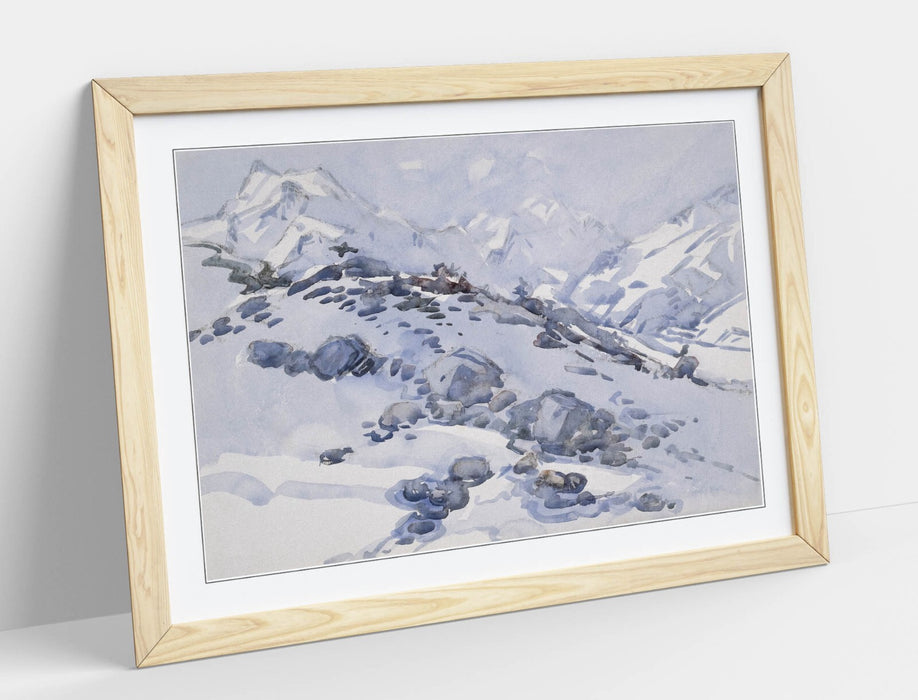 Framed Wall Art - Margaret Stoddart Ball Hut Artwork | Matte Paper Print, UK Made Wood Grain Frame