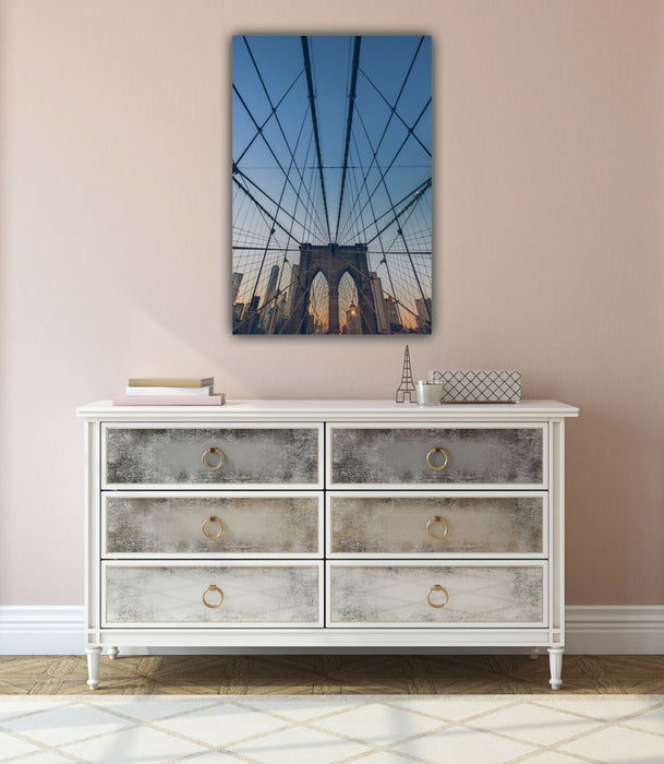 Canvas Wall Art – Brooklyn Bridge Art on 30mm Deep Frame | Ready to Hang