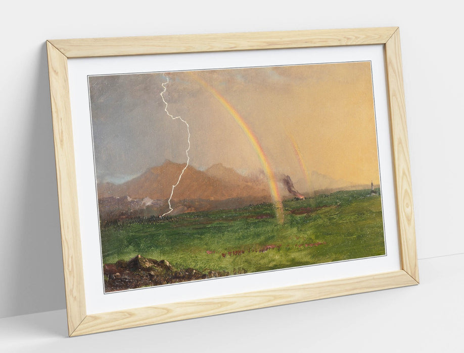 Framed Wall Art - Frederic Edwin Church Thunderstorm Painting Print | Matte Paper Poster