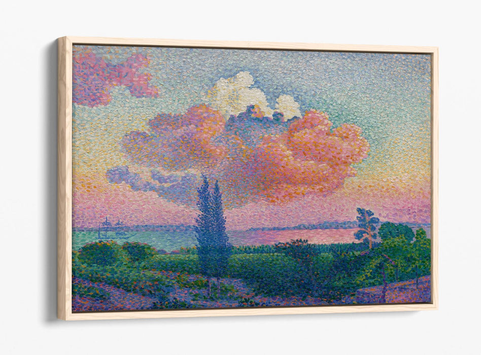 HENRI-EDMOND CROSS, THE PINK CLOUD -FLOAT EFFECT CANVAS WALL ART PRINT