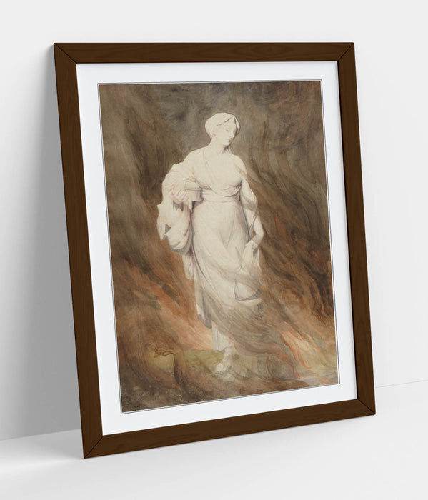 Framed Wall Art Poster - Alfred George Stevens Lot's Wife Painting - Handmade UK