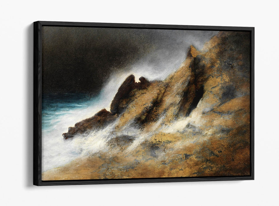 Canvas Wall Art Print – Stormy Sea Painting on Premium Float Effect Canvas