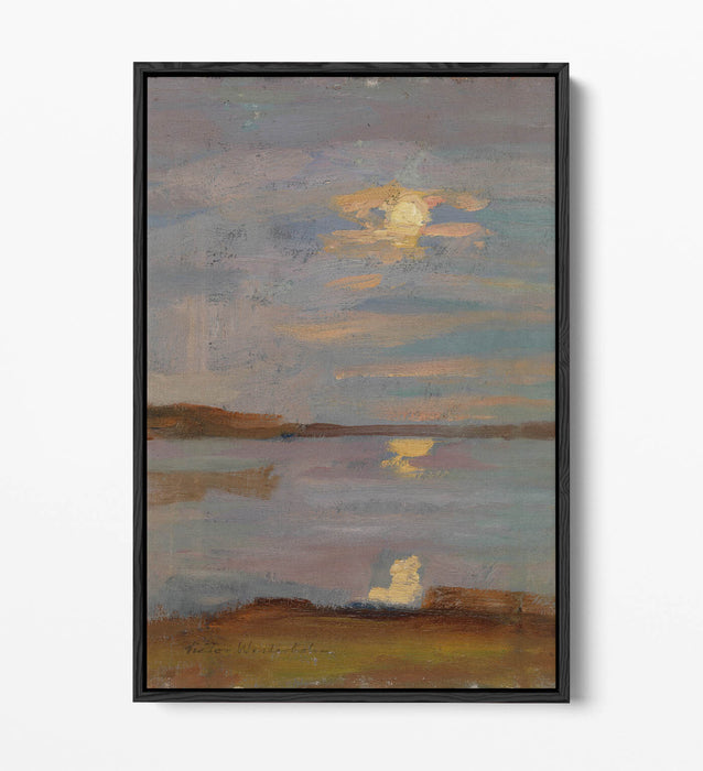 Canvas Wall Art - Evening Sun by Victor Westerholm | Float Effect, Premium Frame