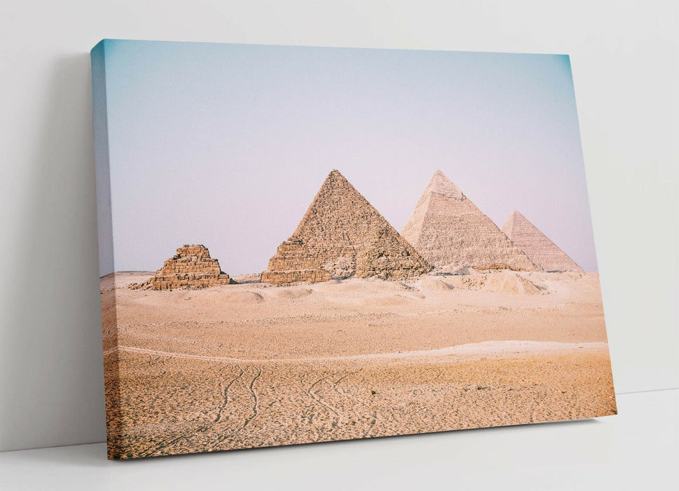 Pyramids Of Giza Canvas | Premium Handmade Wall Art Print - 30mm Deep Frame