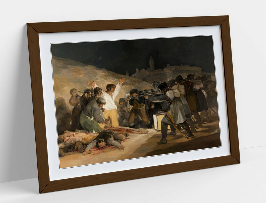 Framed Art Poster – Classic Painting Poster With Wood Grain Frame & Matte Finish