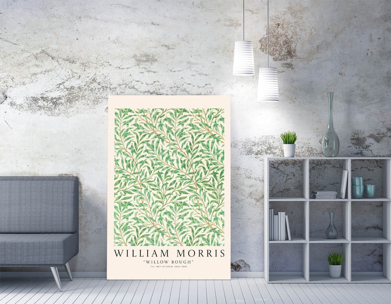 William Morris Canvas Art - Willow Bough Botanical Wall Print | Handmade Canvas Print