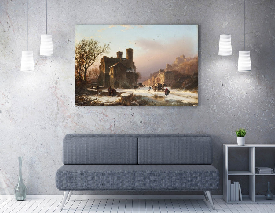 Canvas Wall Art – Barend Koekkoek Winter Landscape Print on Archival Grade Canvas