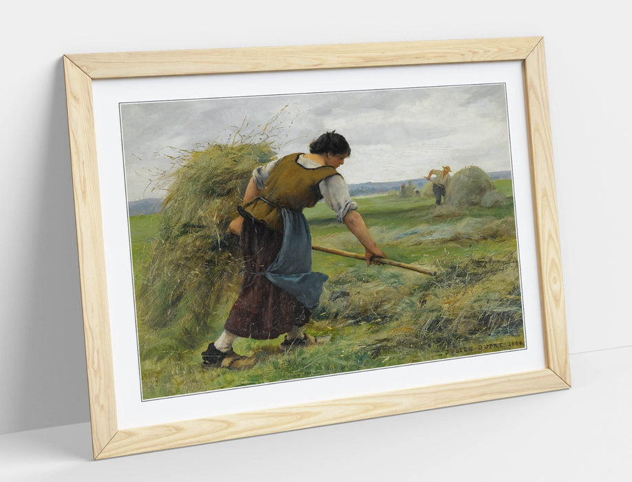 Framed Wall Art - Julien Dupre The Reapers Print | Handmade UK Wood Grain Frame