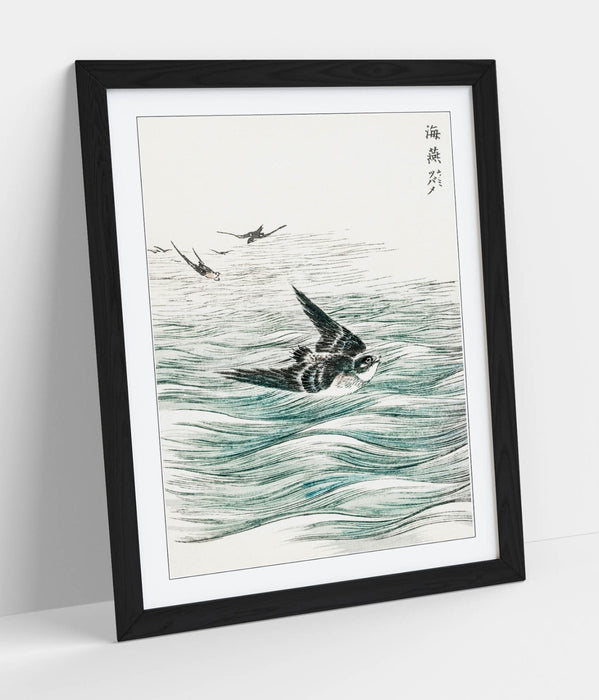 Framed Wall Art Poster Print - Numata Kashu Riu Kiu House Swallow | Matte Paper