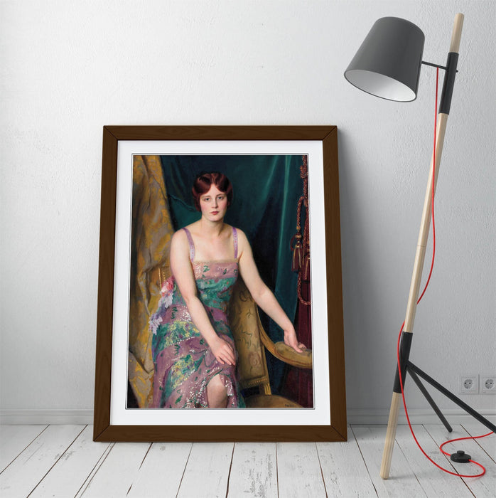 Framed Wall Art - William McGregor Paxton Glitter Painting Print UK Handmade