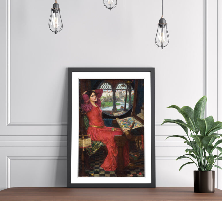 JOHN WILLIAM WATERHOUSE HALF SICK SHADOW FRAMED ART POSTER PAINTING PRINT 4 SIZE