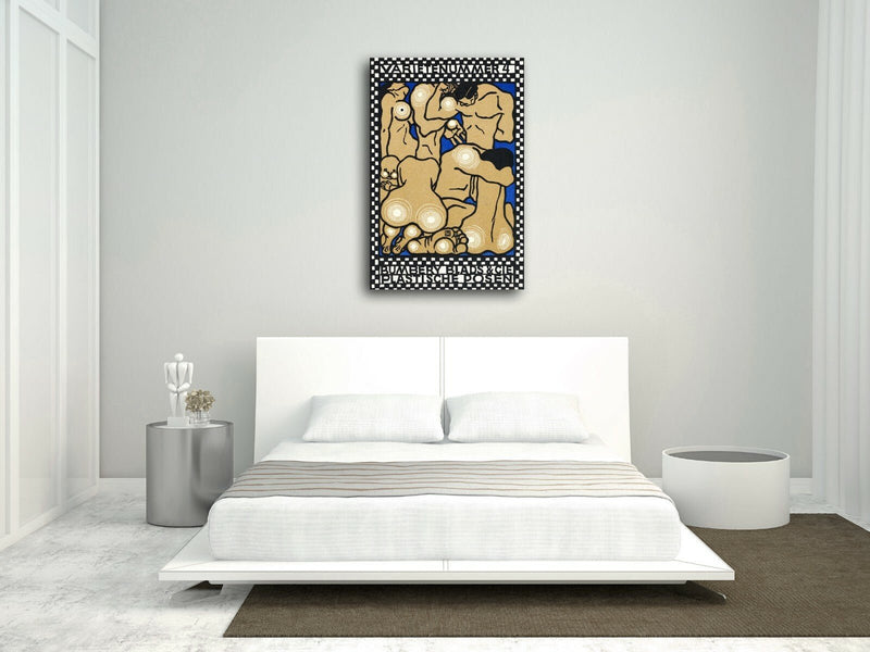 Vintage Canvas Wall Art – Handmade Framed Canvas Print by Moriz Jung Artwork
