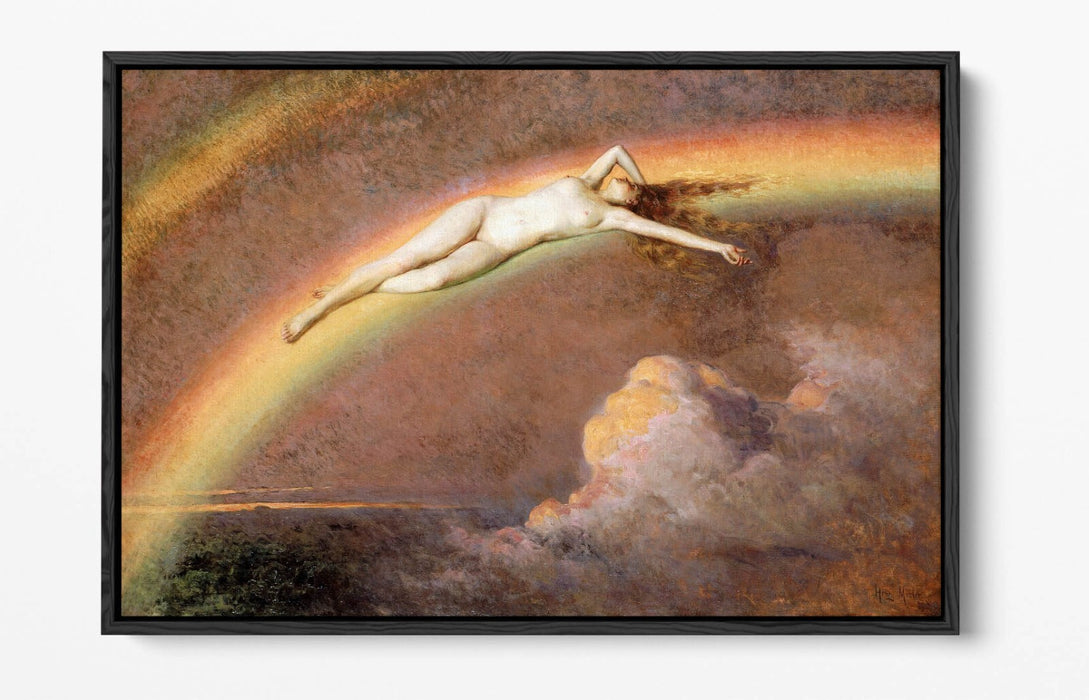 Float Effect Canvas Art – Premium Rainbow Art Print With 30mm Deep Frame