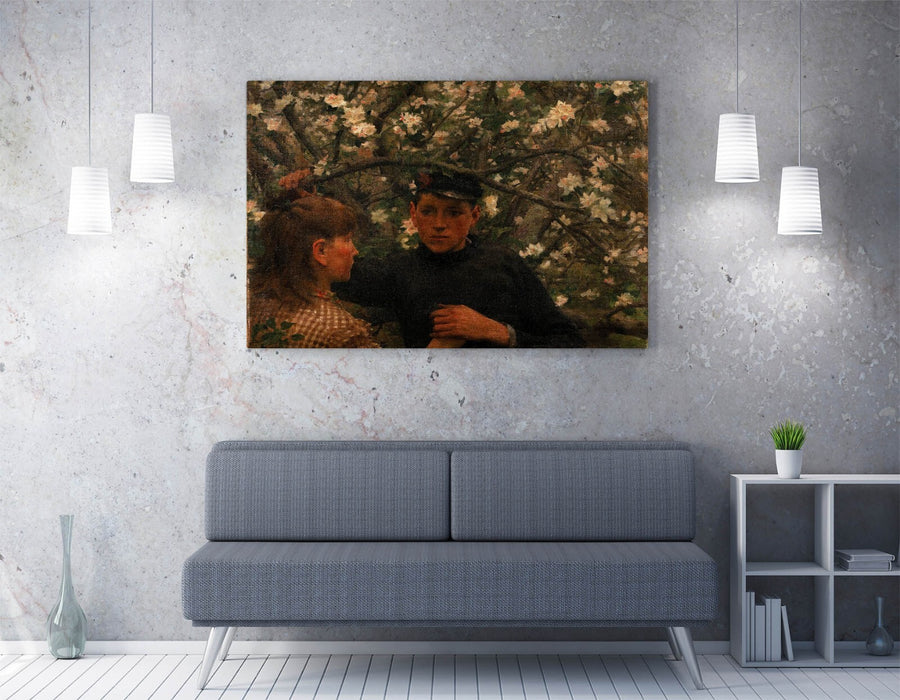 Canvas Wall Art - Henry Scott Tuke The Promise Print on Archival Grade Canvas