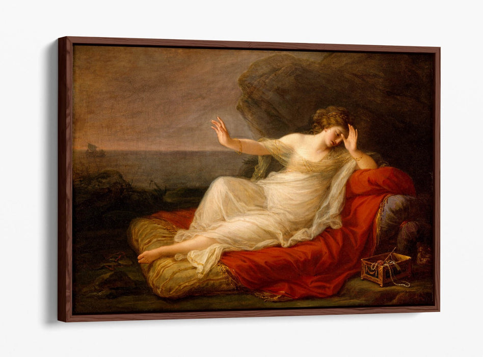 Float Effect Canvas Wall Art - Angelica Kauffman Ariadne Abandoned By Theseus Museum Quality Print