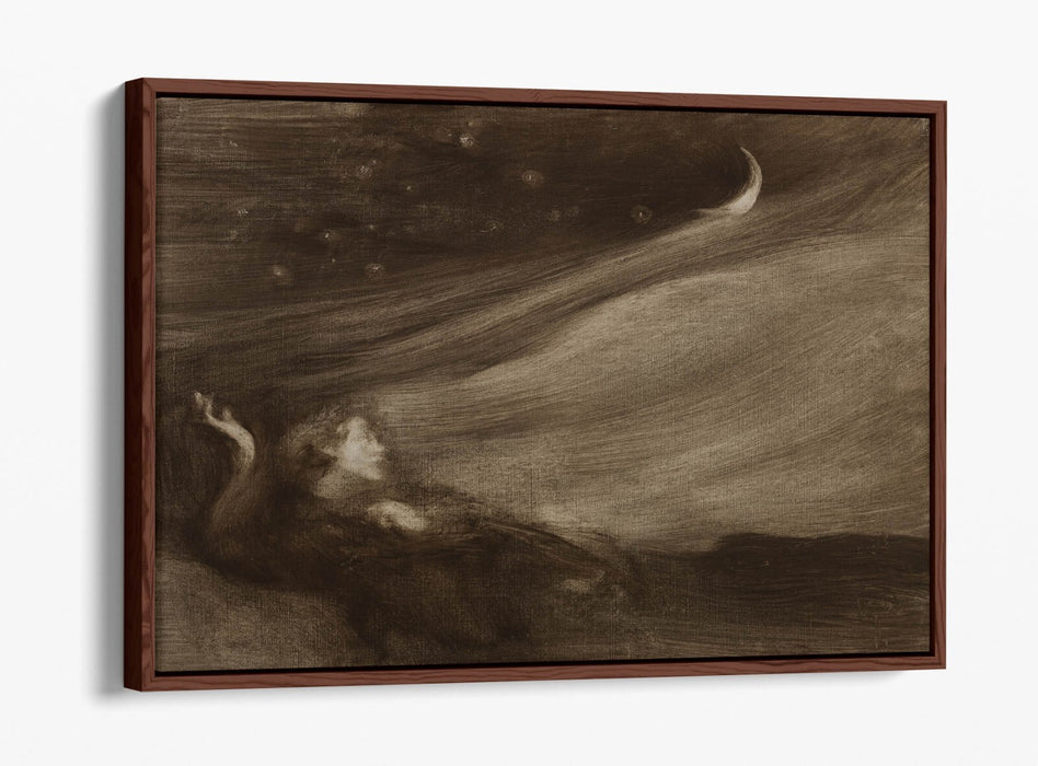 EUGENE CARRIERE, THE CONTEMPLATOR -FLOAT EFFECT CANVAS WALL ART PRINT