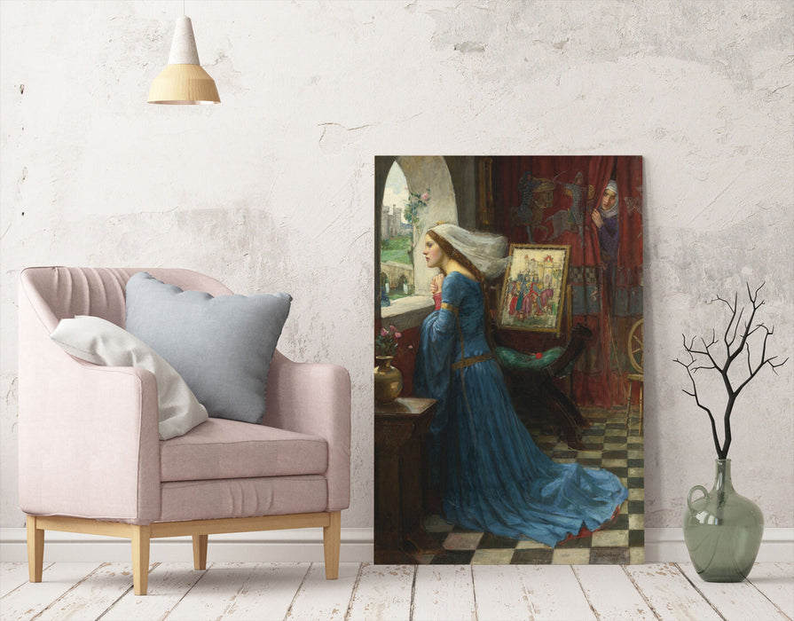 CANVAS WALL ART PAINTING PRINT BLUE  ARTWORK John W Waterhouse Fair Rosamund