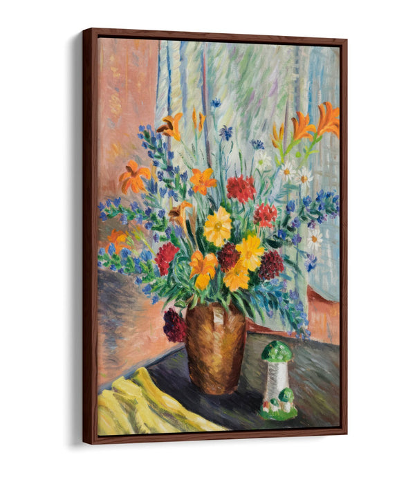 KRISTJAN TEDER, FLOWERS -FLOAT EFFECT CANVAS WALL ART PRINT
