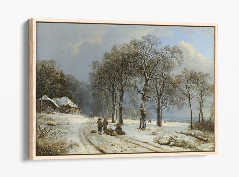 Canvas Wall Art Print – Winter Landscape Art With Float Effect & Custom Deep Frame