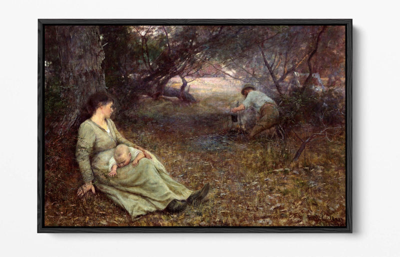 Canvas Wall Art Print Featuring Frederick McCubbin | Handmade Float Effect Canvas Panel