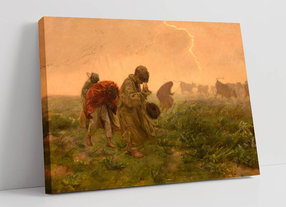 JOZEF CHELMONSKI, THUNDERSTORM -CANVAS WALL ARTWORK PIC PRINT
