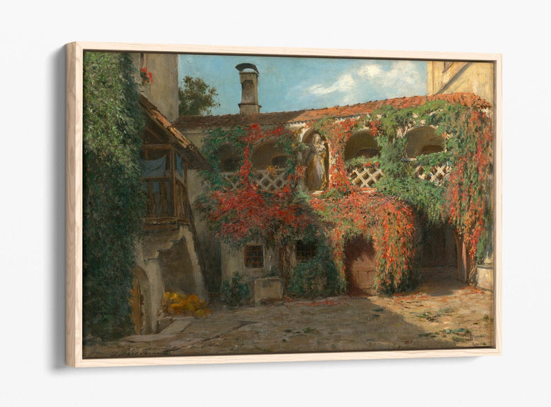 Canvas Wall Art Print - Farmstead Wall Decor With Float Effect Canvas Frame