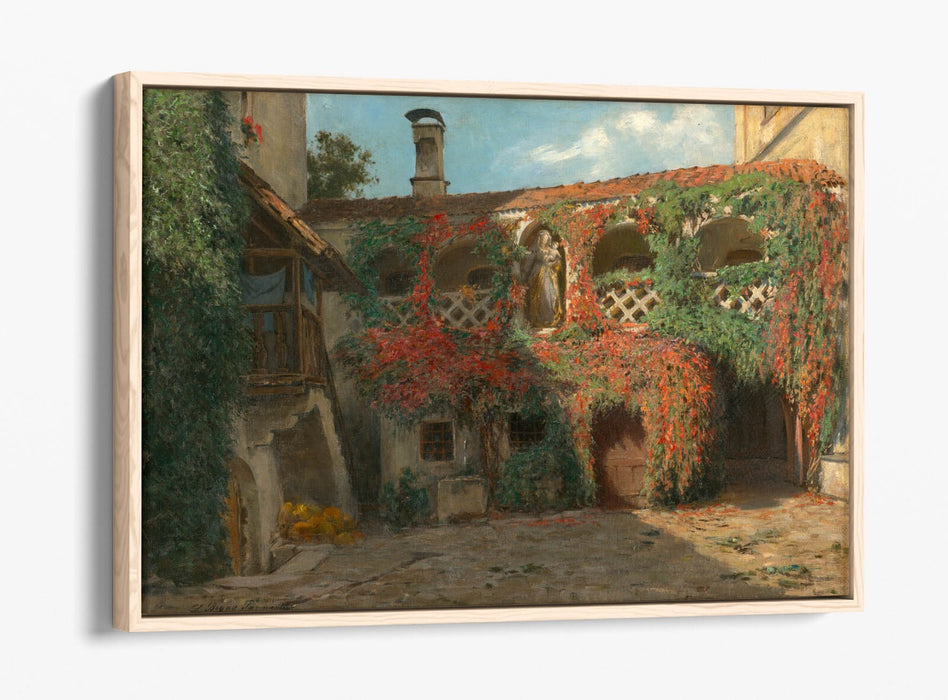 Canvas Wall Art Print - Farmstead Wall Decor With Float Effect Canvas Frame