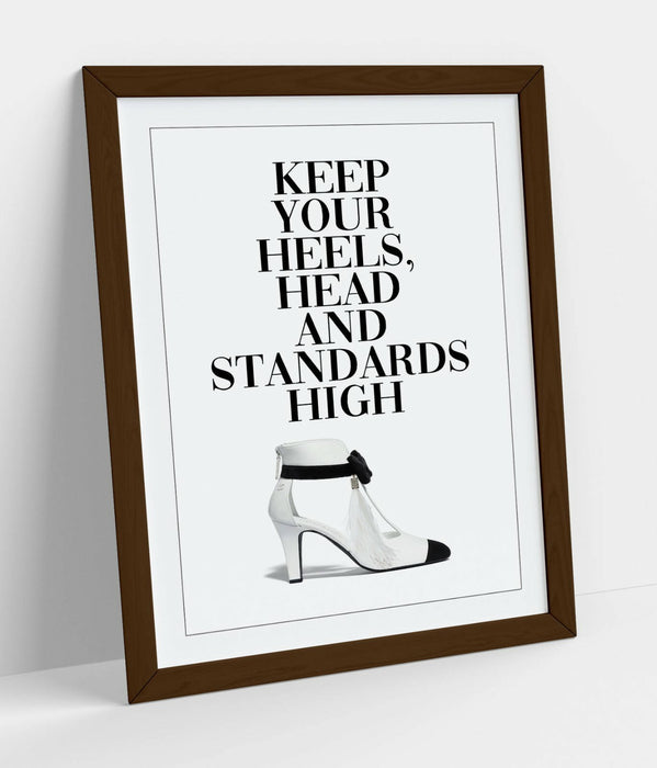 Funny Quote Framed Art Poster - Iconic Print With Woodgrain Effect Frame