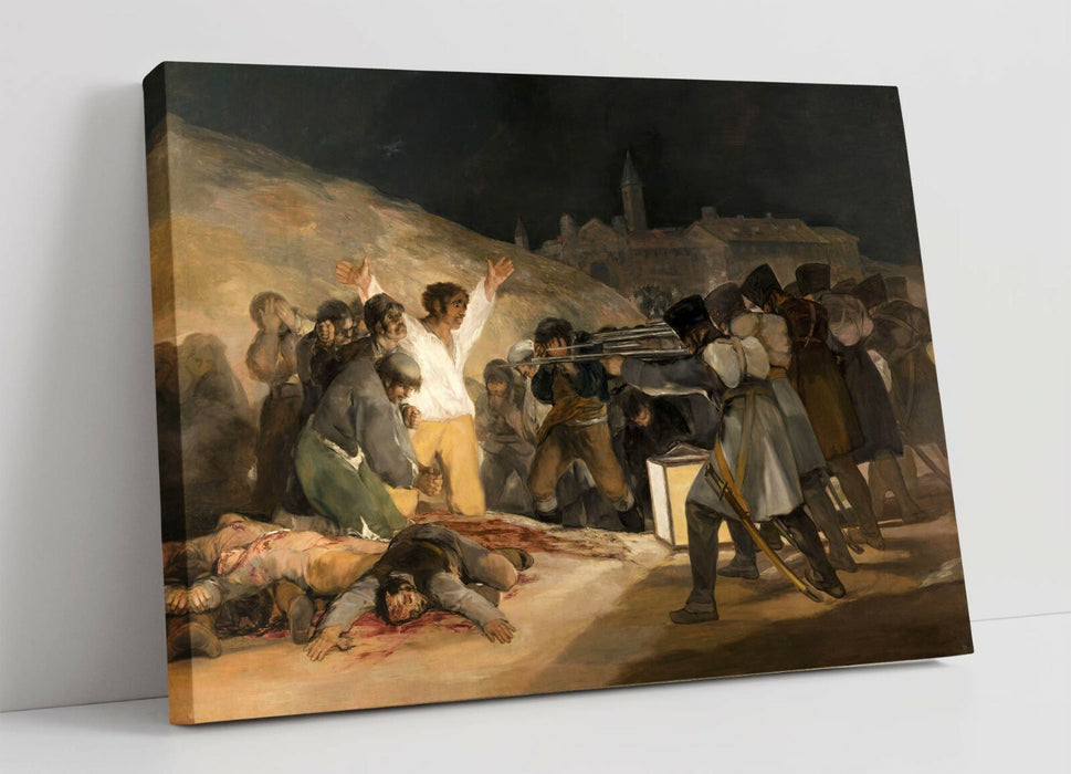 Canvas Wall Art - Francisco Goya The Third Of May Print | Handmade Ready To Hang Artwork