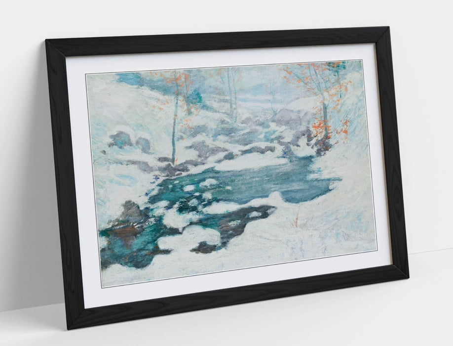 Framed Wall Art – John Henry Twachtman Icebound Painting | Handmade Poster Print