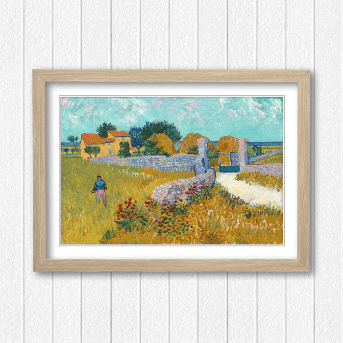 Van Gogh Wall Art – Framed Farmhouse Poster Print in Provence | 4 Sizes