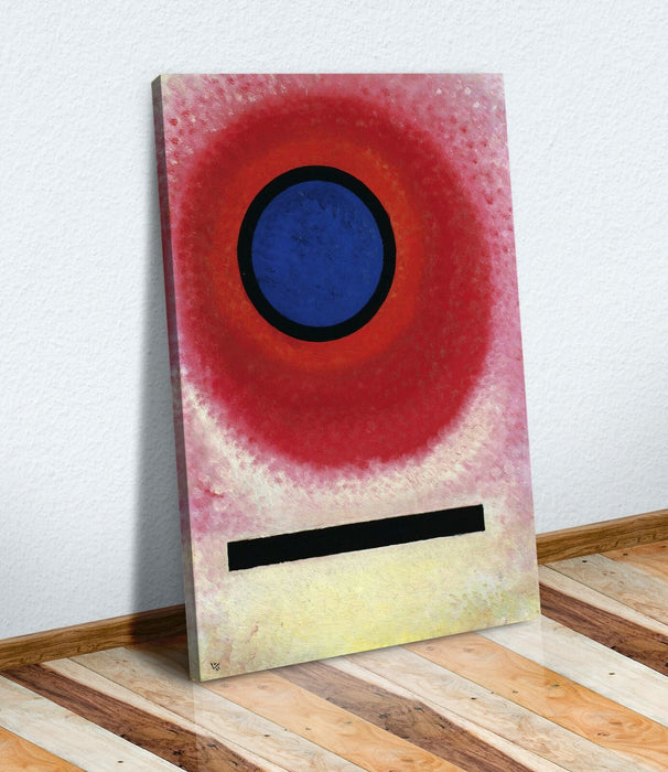 Canvas Wall Art Print - Wassily Kandinsky Blue Circle II Abstract Painting on Archival Grade Canvas