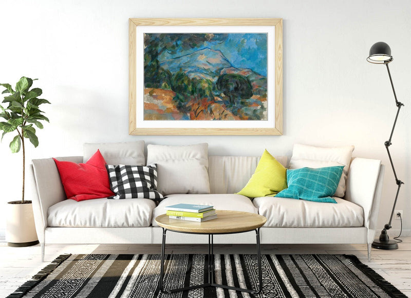 Framed Wall Art - Paul Cezanne Mount Sainte-Victoire Classic Painting Print | Handmade Wall Decor