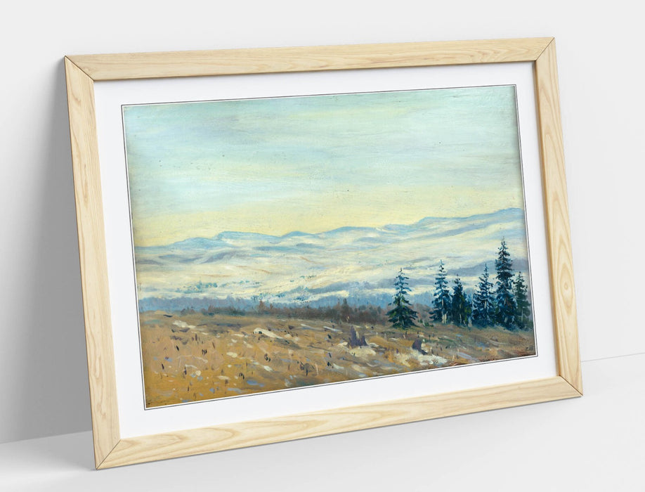Framed Art Poster - Ferdinand Katona High Tatras Artwork | Handmade Wall Decor