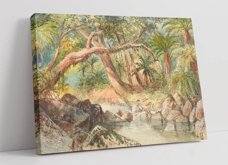 Canvas Wall Artwork Featuring Creek at Holmes Bay Art - Handmade Canvas Painting Ready to Hang