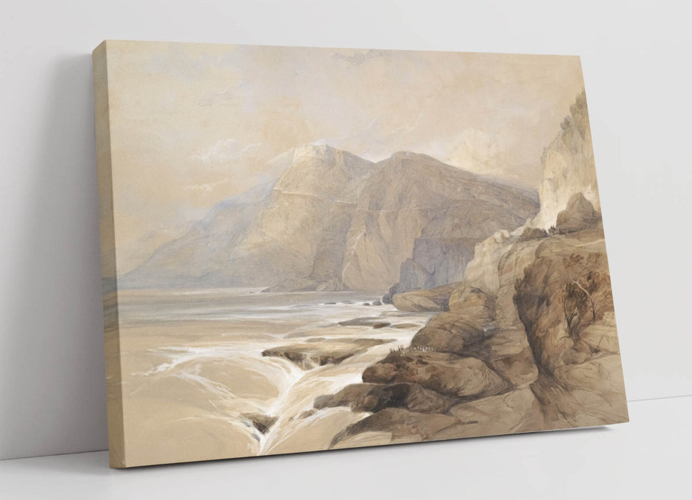 Canvas Wall Art - David Roberts Coast Of Syria Print On Archival Grade Canvas