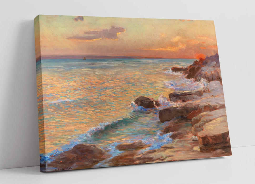 Canvas Wall Art - Sunset Canvas Print By Menci Clement Crncic | Handmade UK Artwork