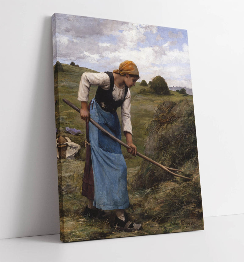 Canvas Wall Art - Julien Dupre Haymaking Premium Handmade Canvas Print