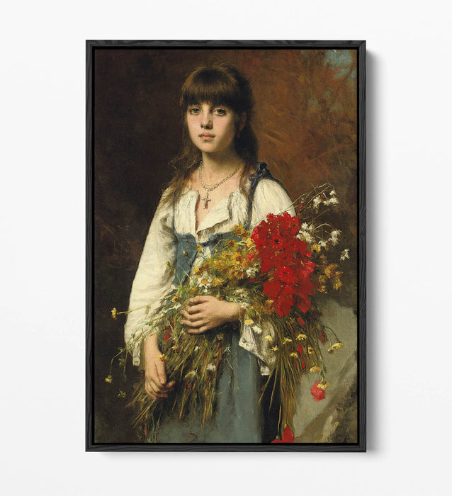 ALEXEI HARLAMOV, SUMMERTIME -FLOAT EFFECT CANVAS WALL ART PRINT