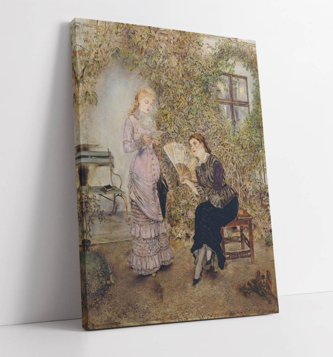 Canvas Wall Art - Anton Romako The Friends | Premium Varnish Finish Print