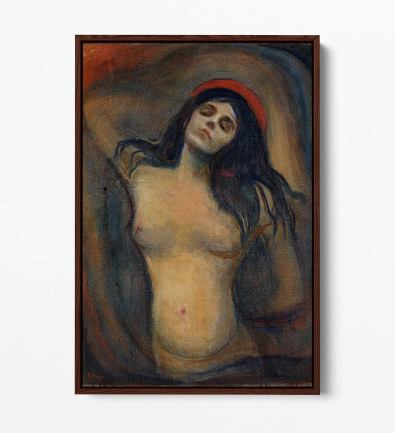 Float Effect Canvas Art - Edvard Munch Madonna Premium Wall Decor Print